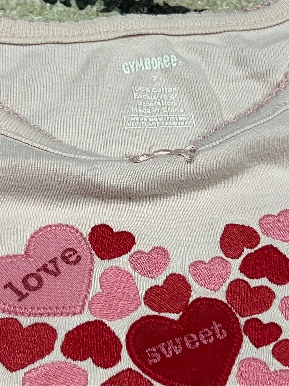 Gymboree valentines pj set